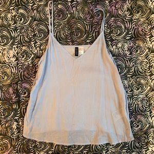 H&M white and blue striped tank - size 4
